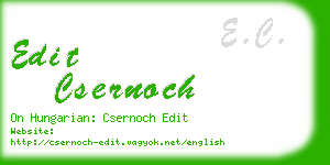 edit csernoch business card